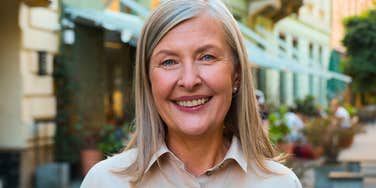 older baby boomer woman not feeling triggered by things younger generations can't stand