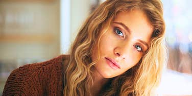 sad woman whose life is falling apart reaching her breaking point