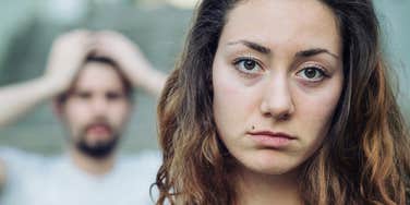 Woman tells husband to move out.