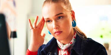 stressed employee on the brink of getting fired at work