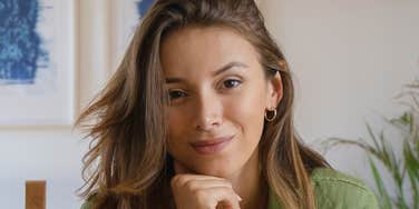 Woman got ahead at work.