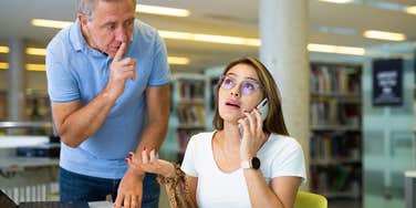 doctor pays attention loud someone quiet place judge self-awareness