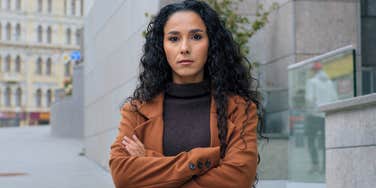 serious european woman