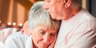 older couple who are grandparents feeling deeply lonely