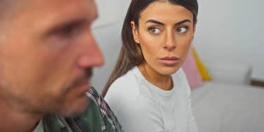 emotionally intelligent woman looking at condescending partner