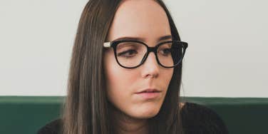 Woman gets laid off.