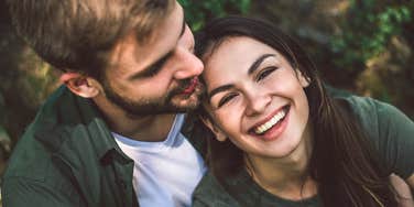 happy couple together with the kind of true love that's once in a lifetime