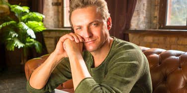 man pretending to be an angel even though he's a bad person