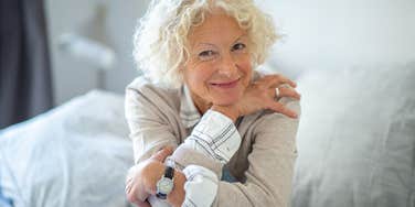 older woman who has lived a long and happy life