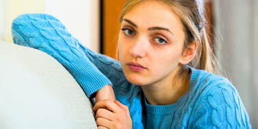 sad young woman who watched her parents divorce as a child