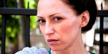 narcissistic woman showing disdain for others