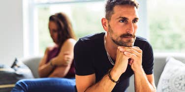 upset pensive man getting ready to ask for a divorce
