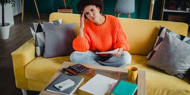 woman who is unhappy with the economy even though it's doing alright