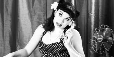 Pin-up photoshoot.