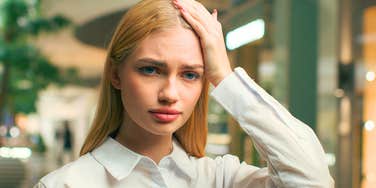 strong employee feeling stressed and frustrated at work