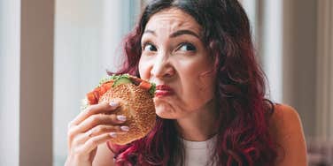 russian woman confused by american food