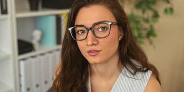 smart pensive woman with traumatic intelligence
