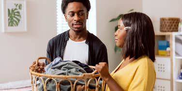 husband wanting praise from wife for doing laundry