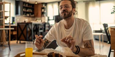 study finds some happiest people start day sweet treat