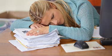 stressed teacher worried about the state of the public school system