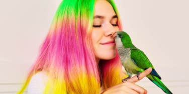 Woman has rare bird traits.