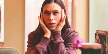 stressed woman not protecting her peace at home