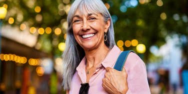 empathic woman letting go as she gets older