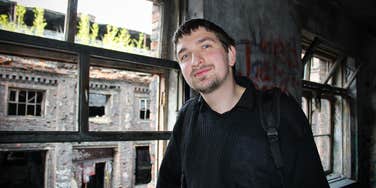 squatter in an abandoned building