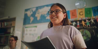 elementary school student who will probably finish college