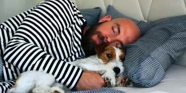 intelligent man sleeping dreaming