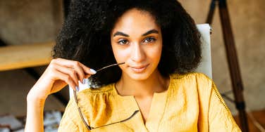 assertive woman not caring what anyone thinks of her