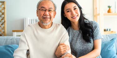 father and daughter with a strong bond smiling together