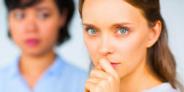 woman who feels constantly judged