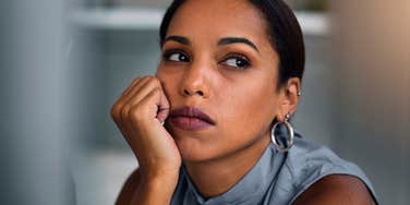 young woman questioning her career choices