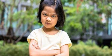 Sassy little girl whose parents trust her too much 