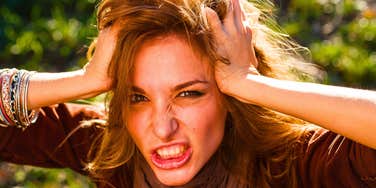 woman with zero patience or self control