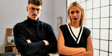 unkind and morally weak people looking annoyed