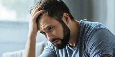 Man struggles with depression.