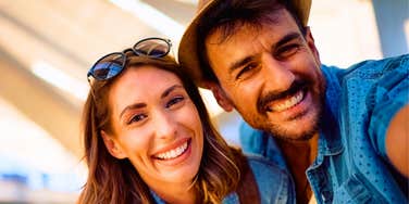 couple learning new things about each other on vacation