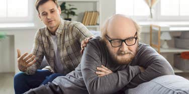 men from different generations dealing with conflict in different ways