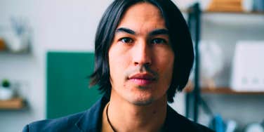 toxic manipulative man staring