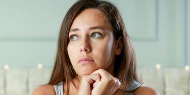 Woman alienates herself.