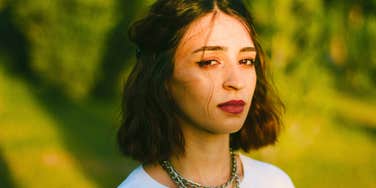 sad woman feeling guilty for reacting negatively