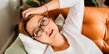 stressed woman whose brain won't slow down