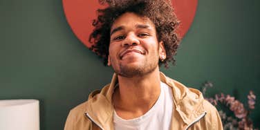 happy confident man who is emotionally competent