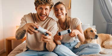 couple with strong traits from playing video games