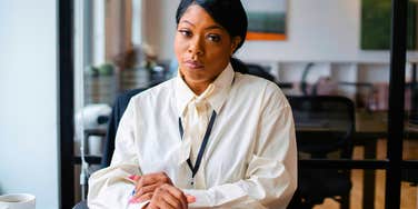 good employee looking serious and stressed