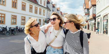 friends spending their weekend having fun