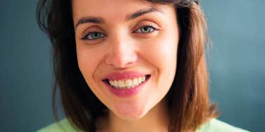 overly friendly woman trying too hard to impress everyone