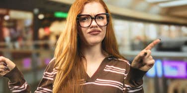 Woman with a lot of attitude being disrespectful toward other people's time